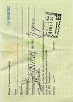 Transit Visa of East Germany